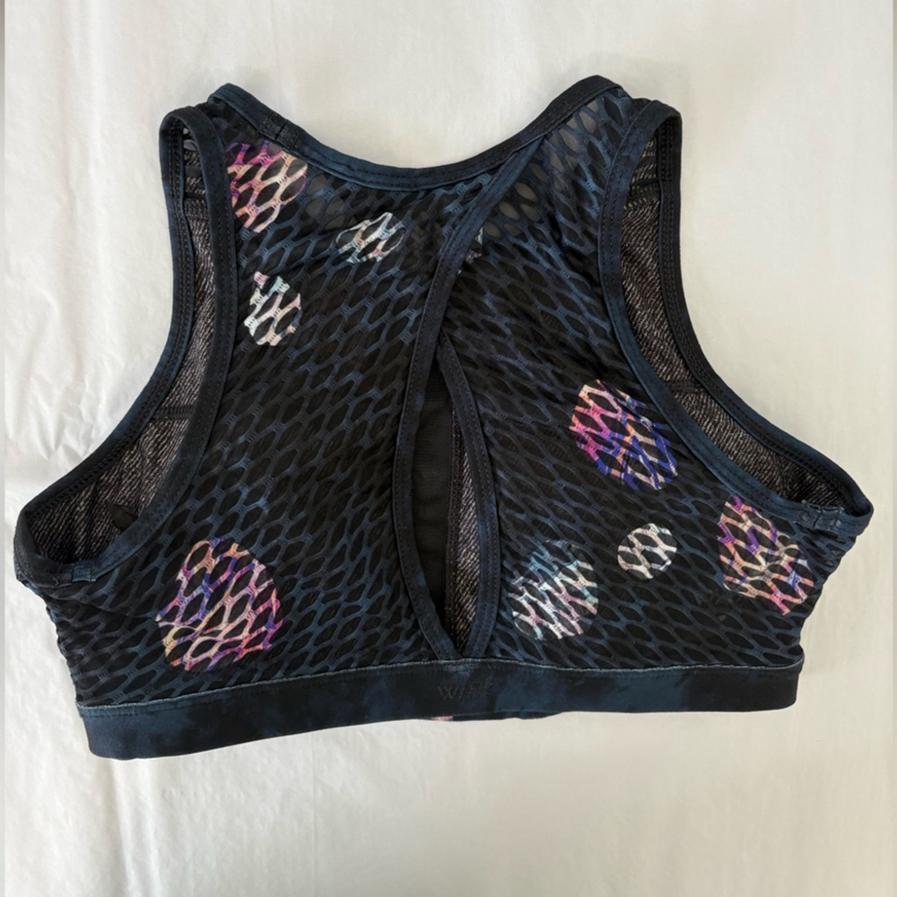 Wear It To Heart x Peloton Asteroid High Neck Bra Sz S Blue EUC - Picture 4 of 6